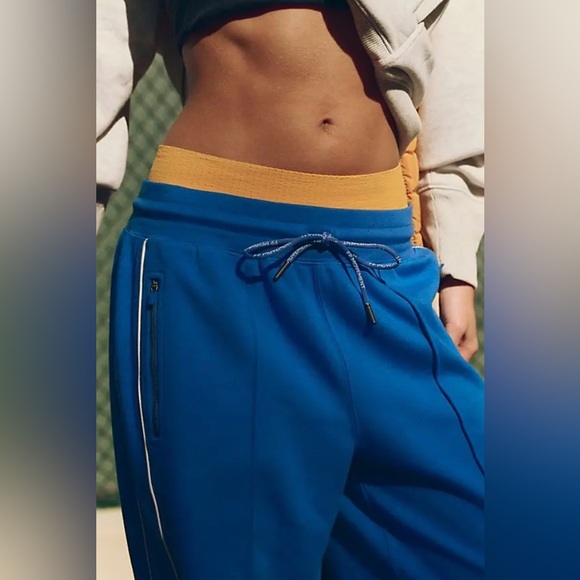 Free People Movement Hop To It Track Pants - Stellar Blue Size Medium - Picture 3 of 13